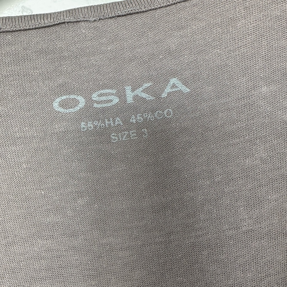 OSKA Hemp and Cotton Blend Midaxi Dress - Picture 3 of 7